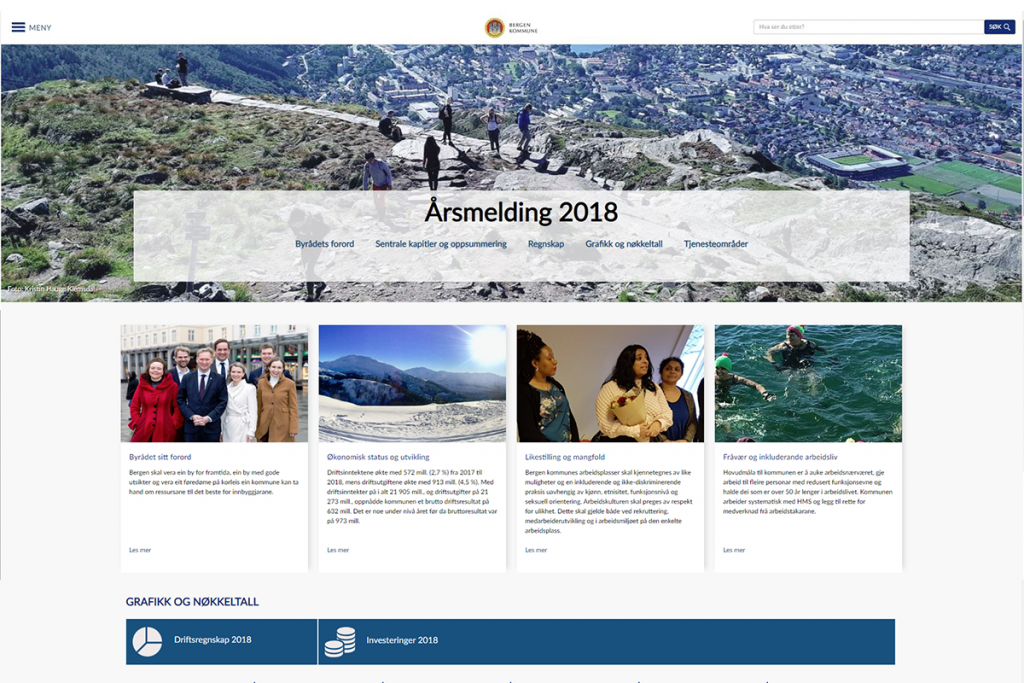 Digital årsrapport, Bergen