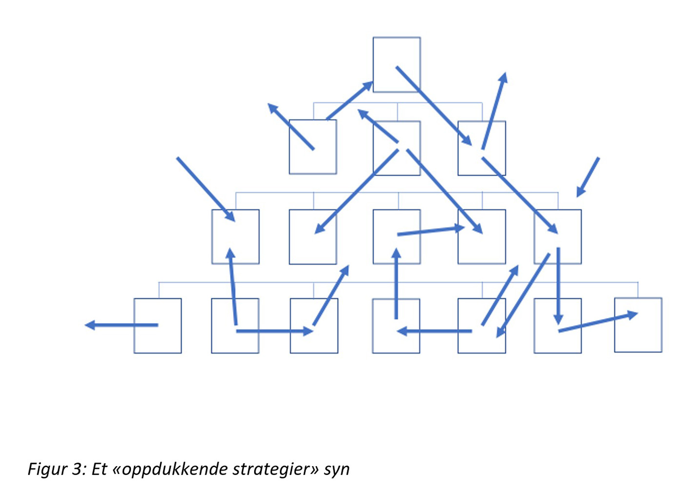 Figur 3 - Et «oppdukkende strategier» syn
